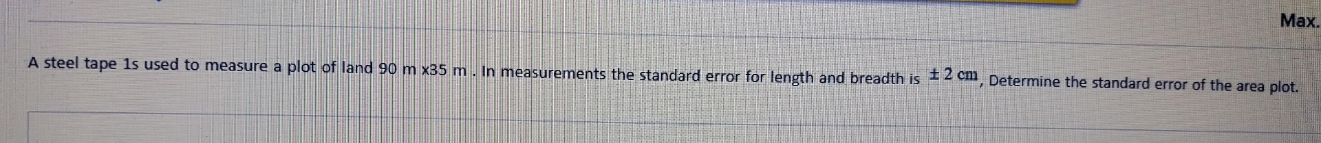 A steel tape 1 s used to measure a plot of land 9