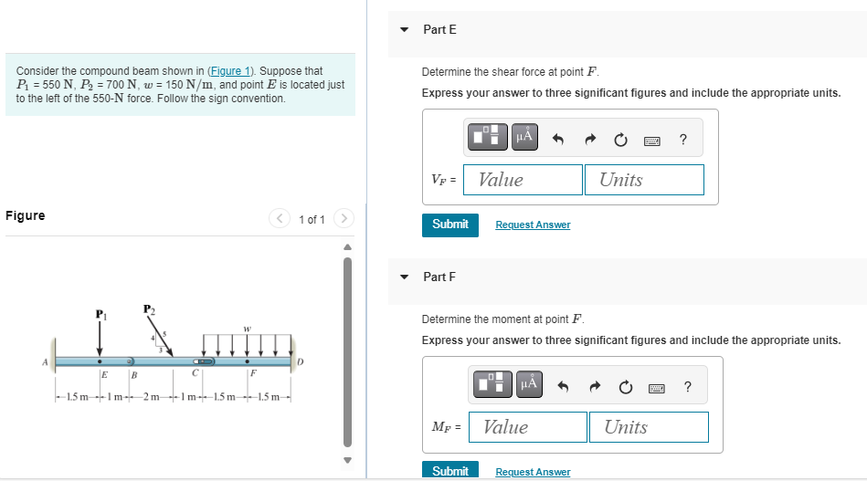 Part E Consider the compound beam shown in (
