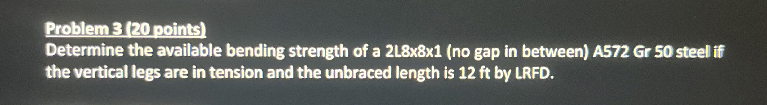 Problem 3 ( 2 0 points ) Determine the available