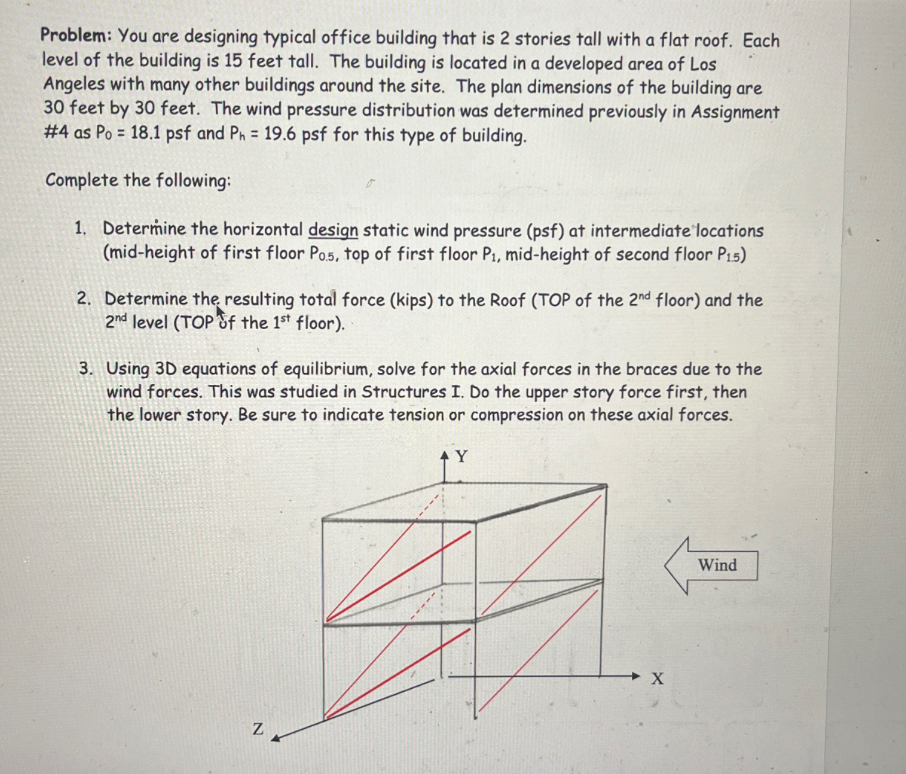how to solve for each brace in the first and