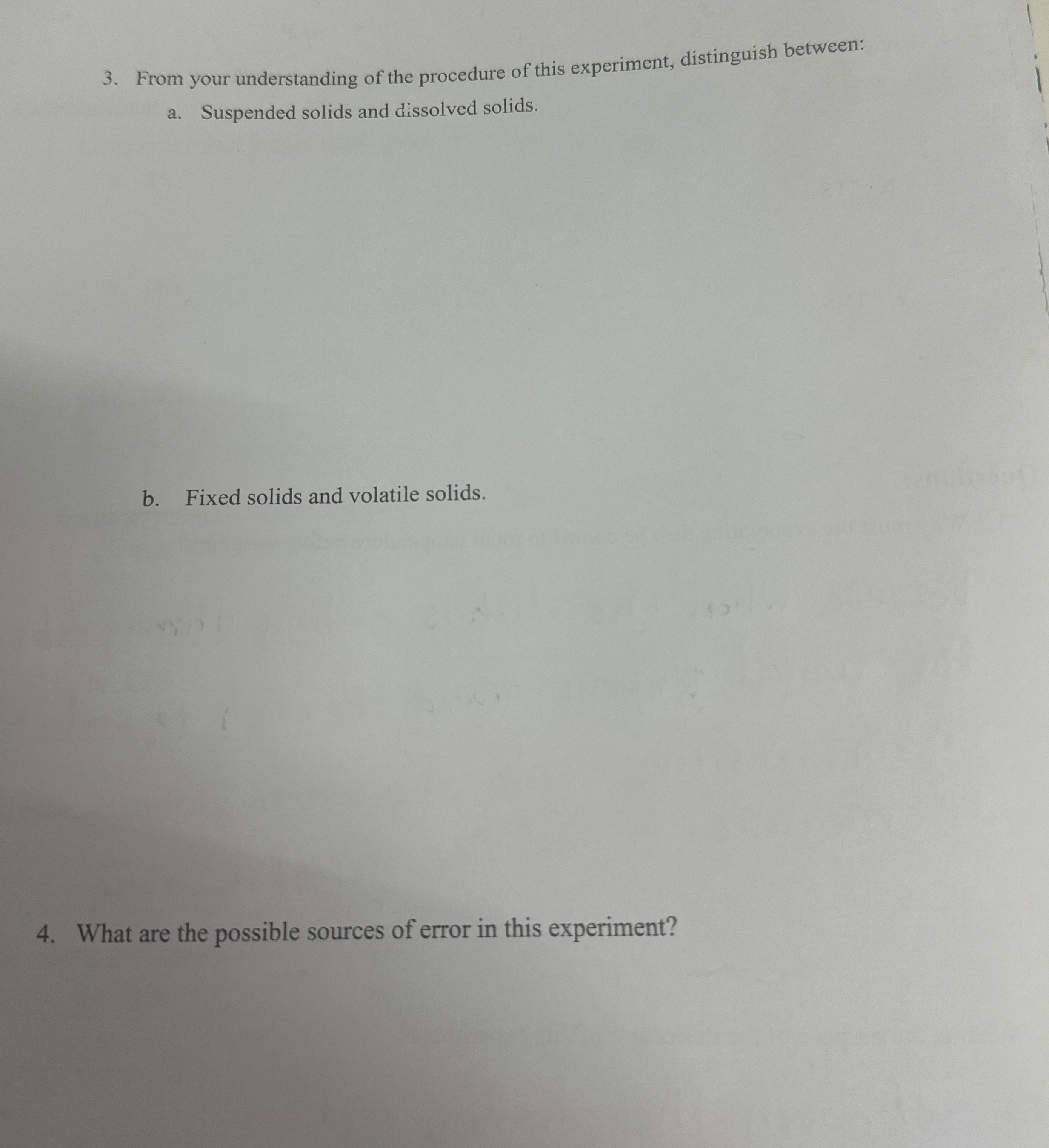 From your understanding of the procedure of this