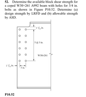 Determine the available block shear strength for