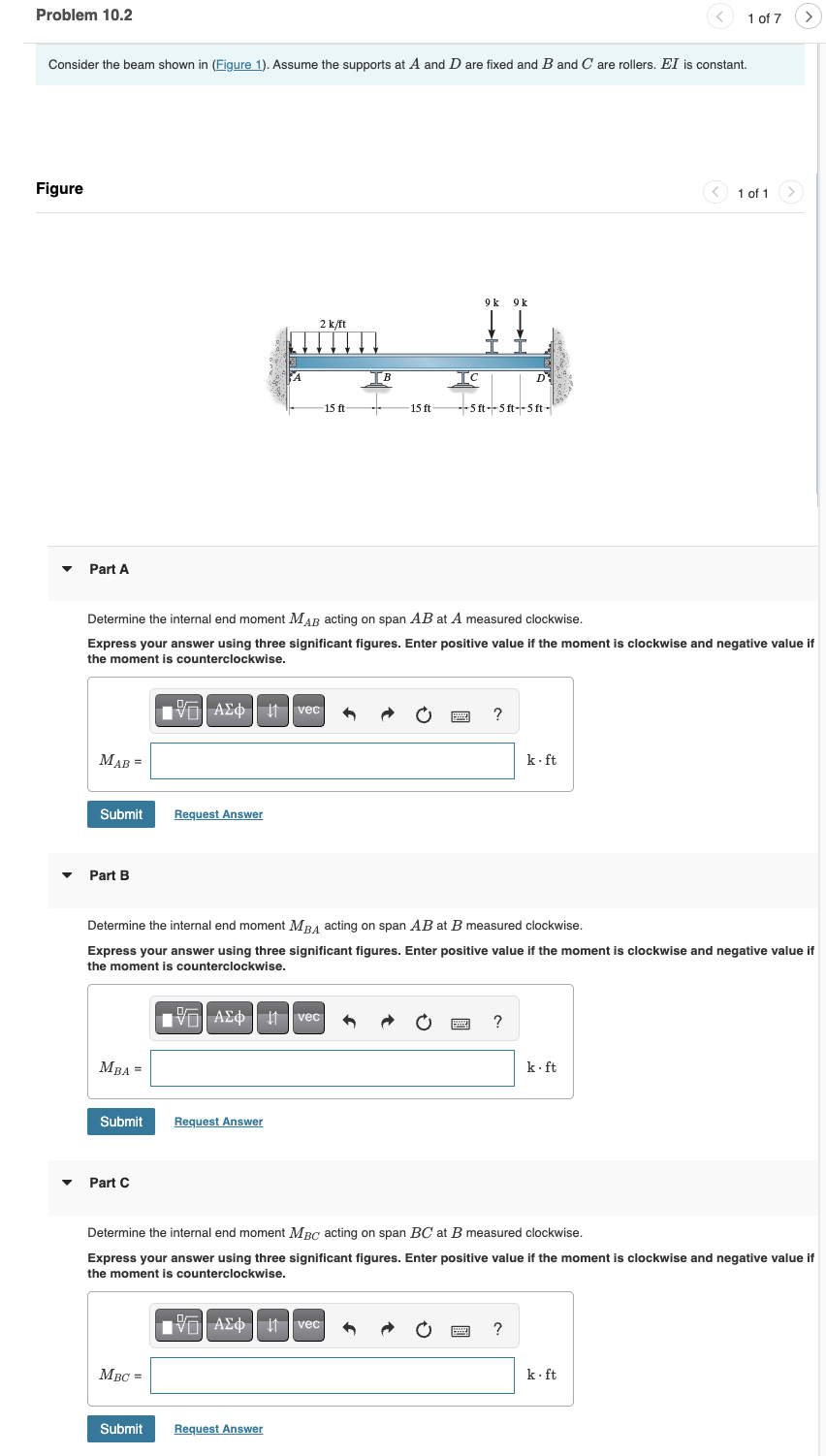 Consider the beam shown in ( Figure 1 ) . Assume
