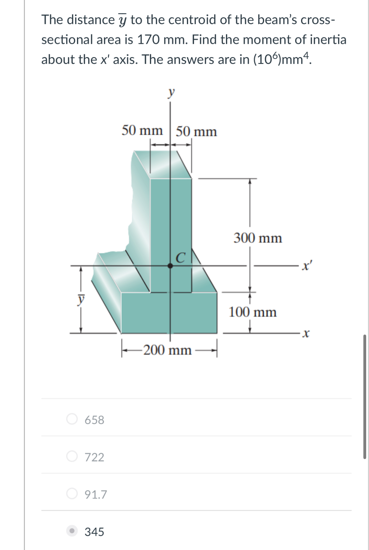 The distance ? b a r ( y ) to the centroid of the