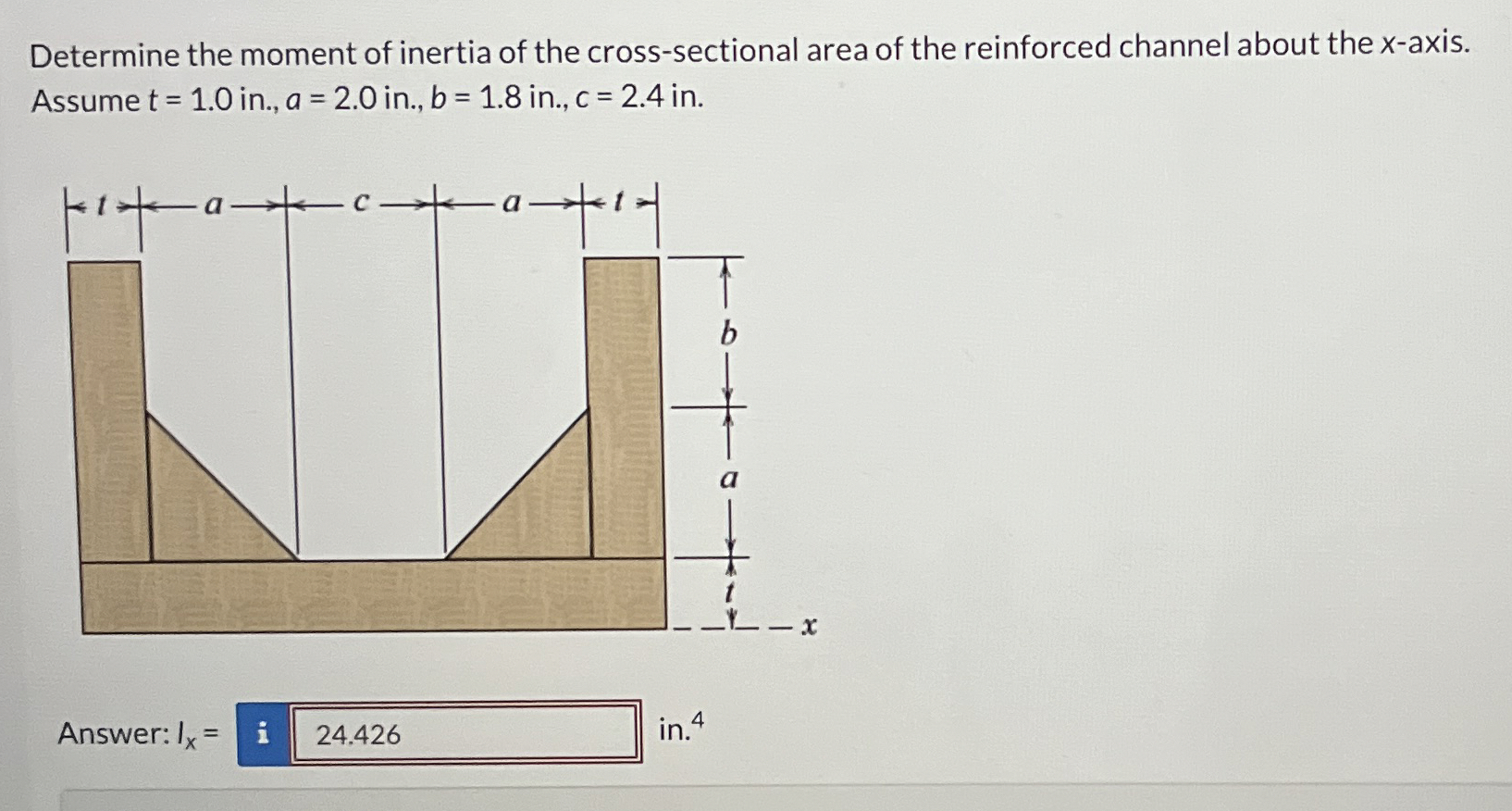 Please Help! Determine the moment of inertia of