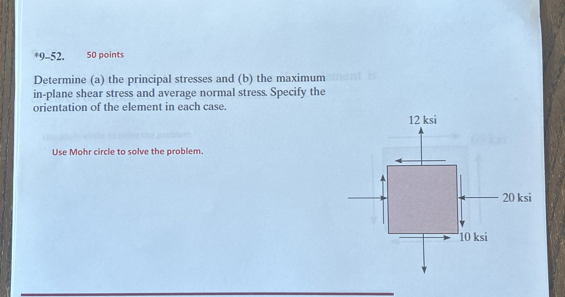 * 9 - 5 2 . 5 0 points Determine ( a ) the