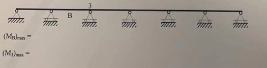 A six - span continuous beam of span length 2 . 5