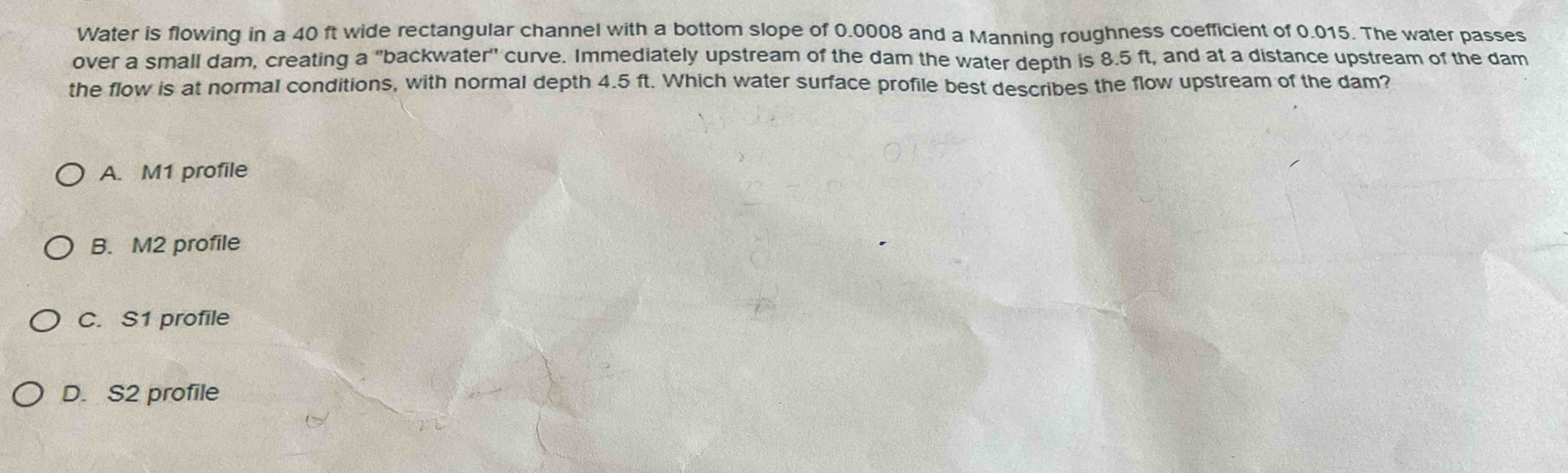 Water is flowing in a 4 0 f t wide rectangular