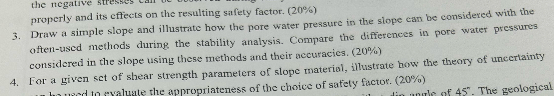 3 . Draw a simple slope and illustrate how the
