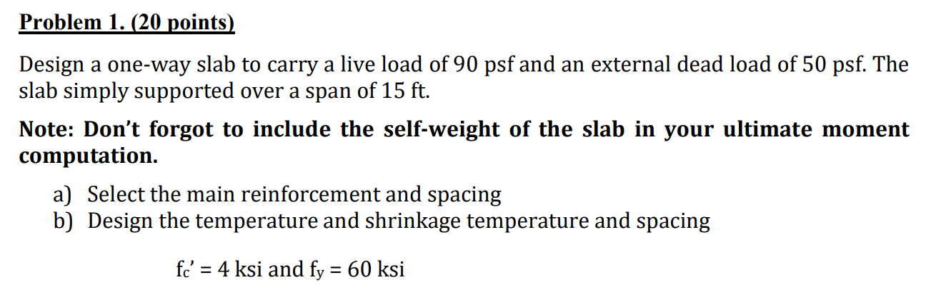 Problem 1 . ( 2 0 points ) Design a one - way