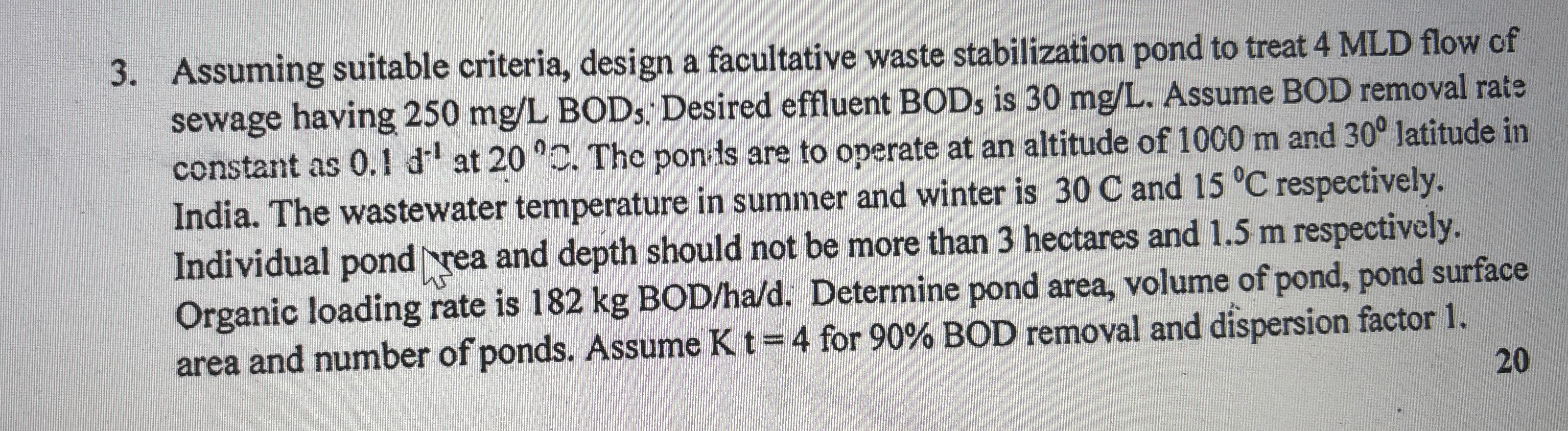 Assuming suitable criteria, design a facultative