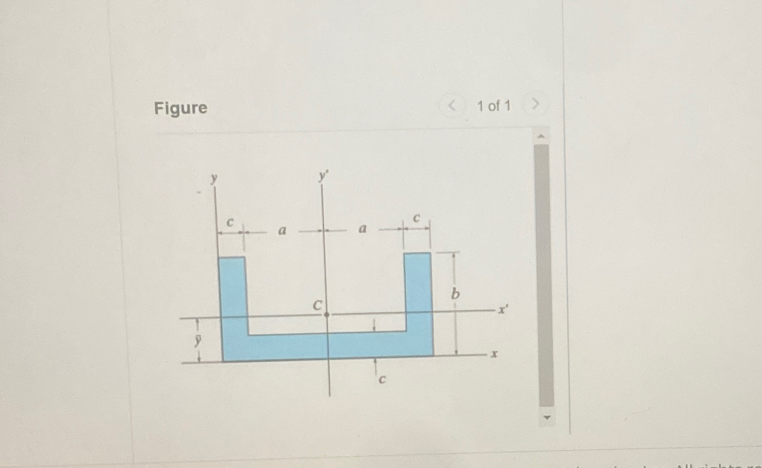 Part A Consider the bearn's cross - sectional