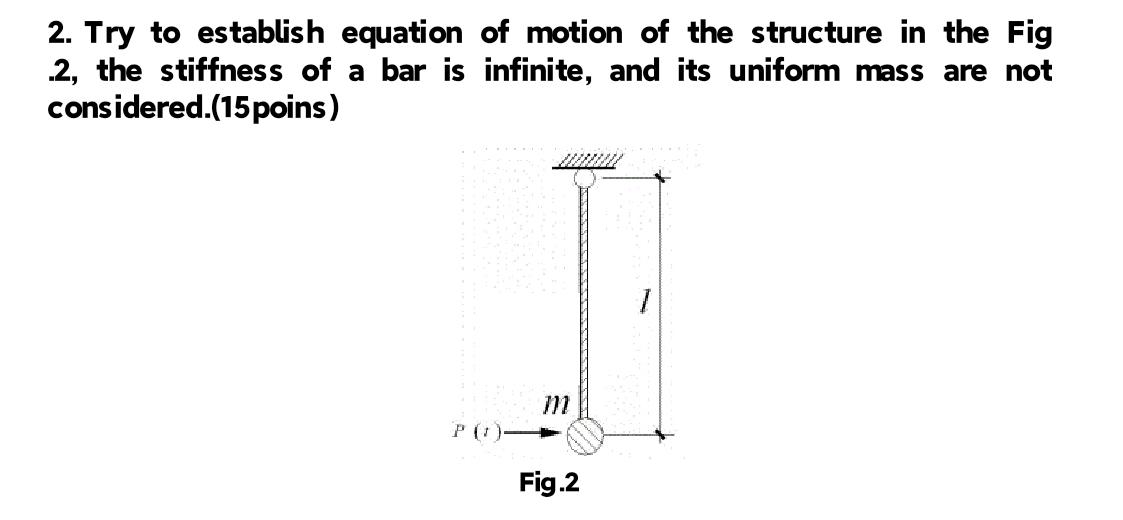 Try to establish equation of motion of the