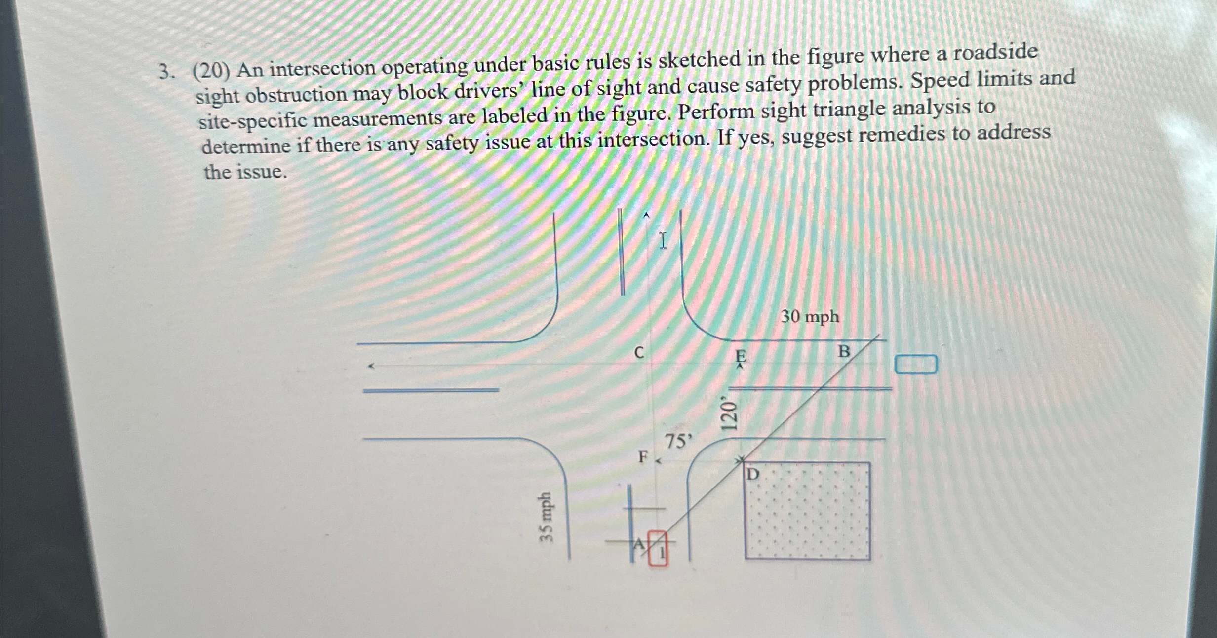 ( 2 0 ) An intersection operating under basic