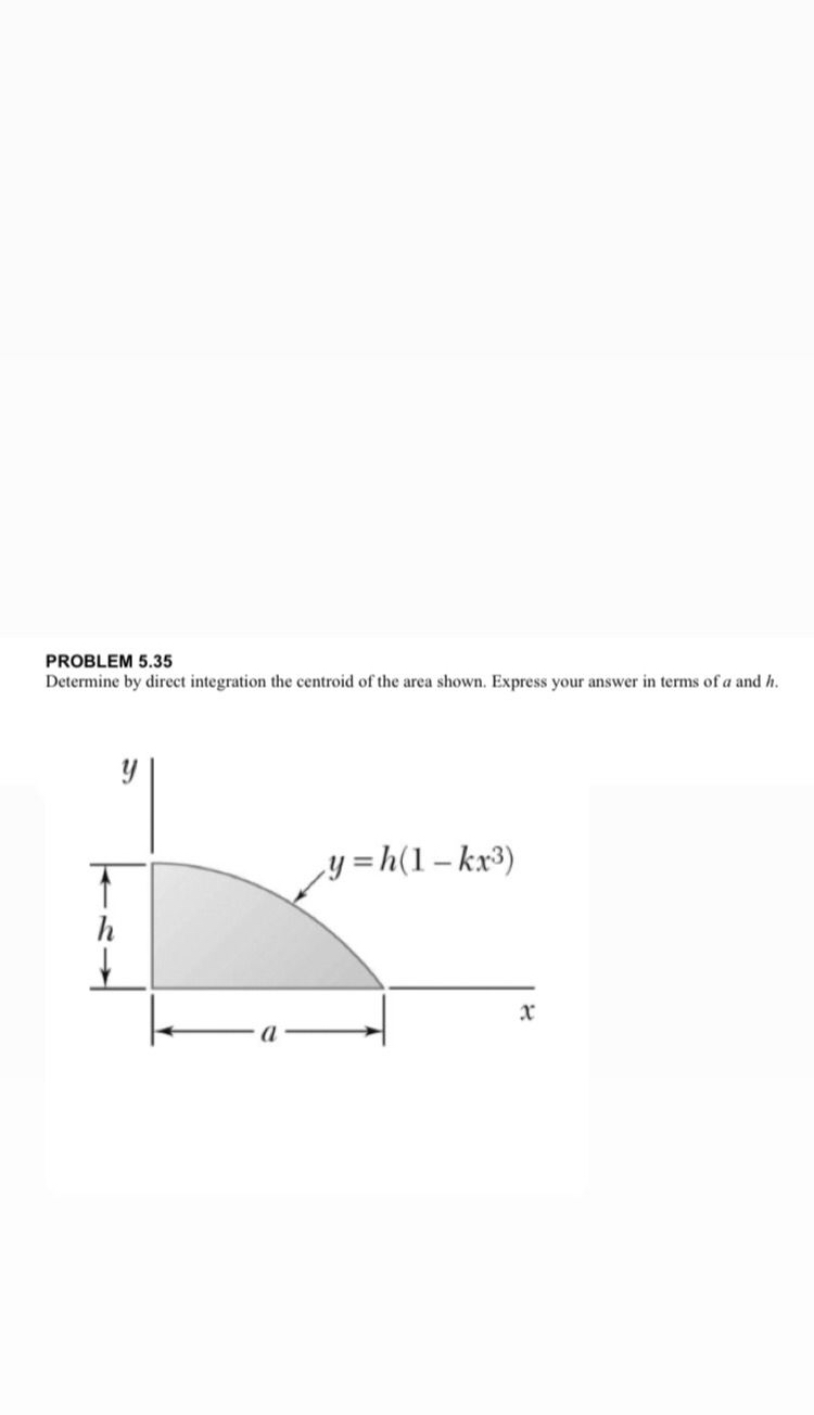PROBLEM 5 . 3 5 Determine by direct integration