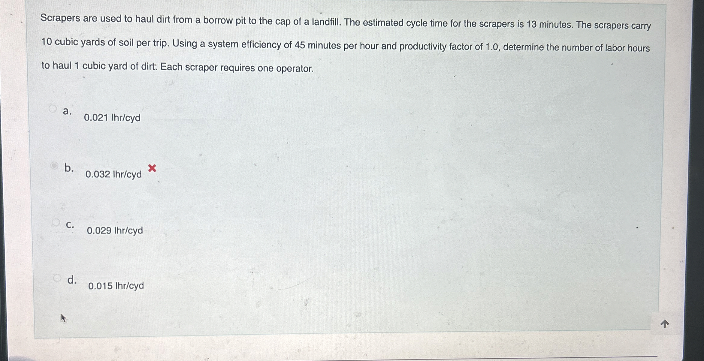 Scrapers are used to haul dirt from a borrow pit