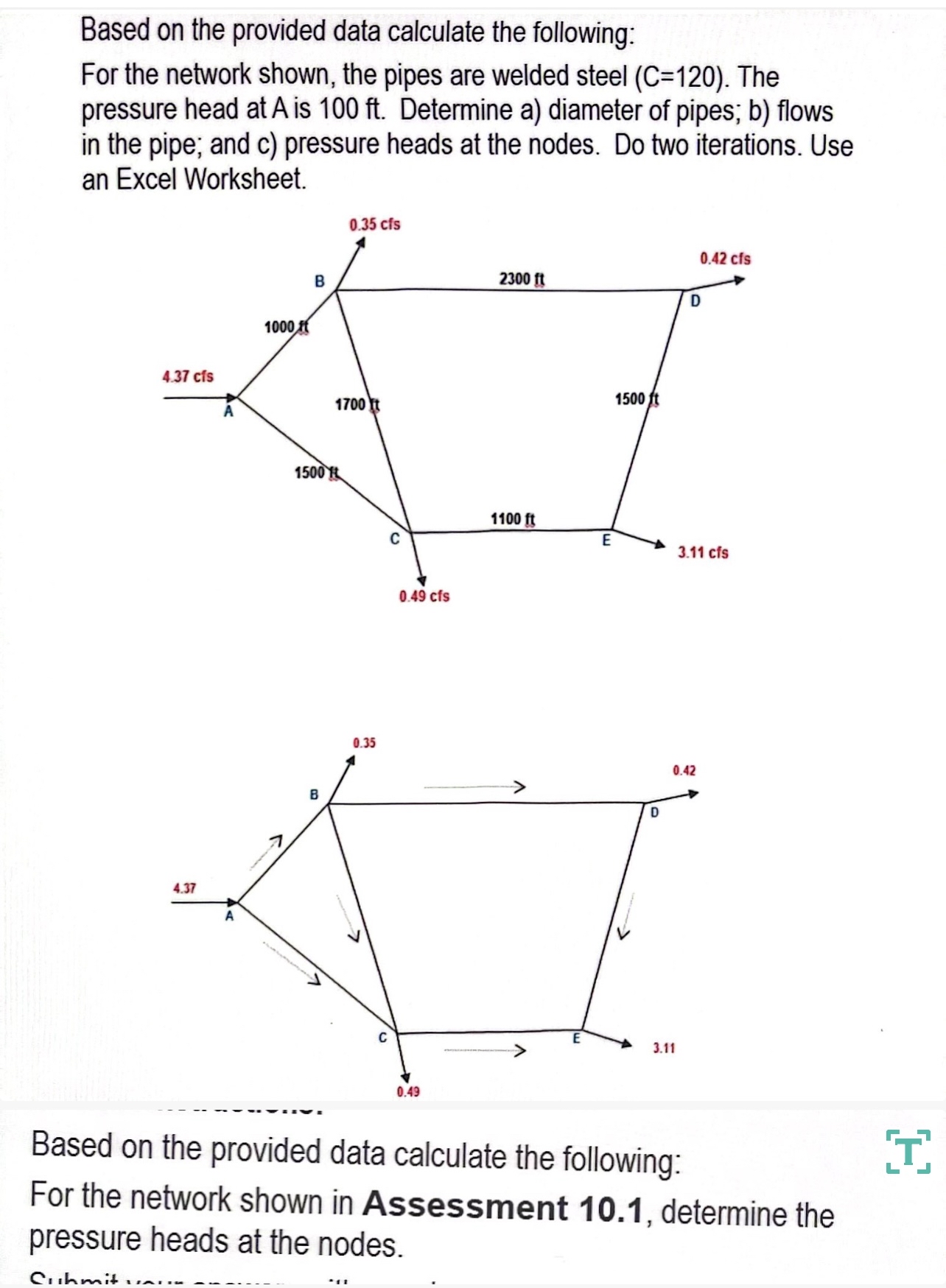 Based on the provided data calculate the