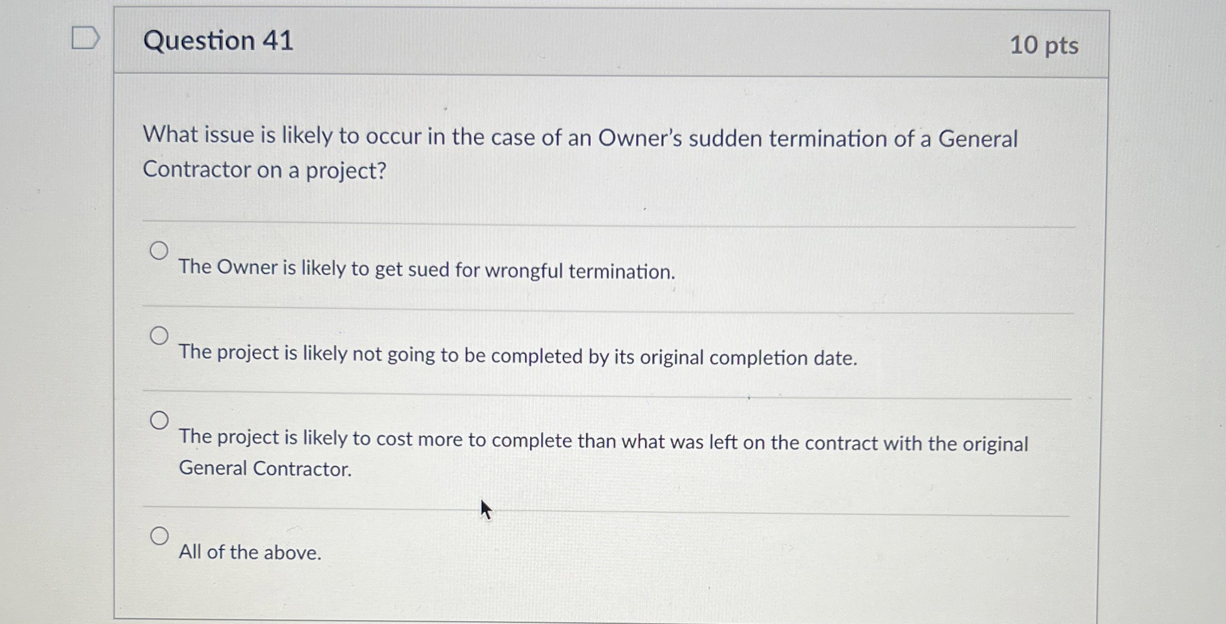 Question 4 1 What issue is likely to occur in the