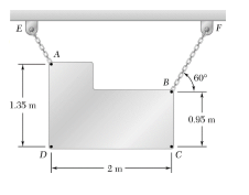 If the tension in BF is 2 0 0 N , and the tension