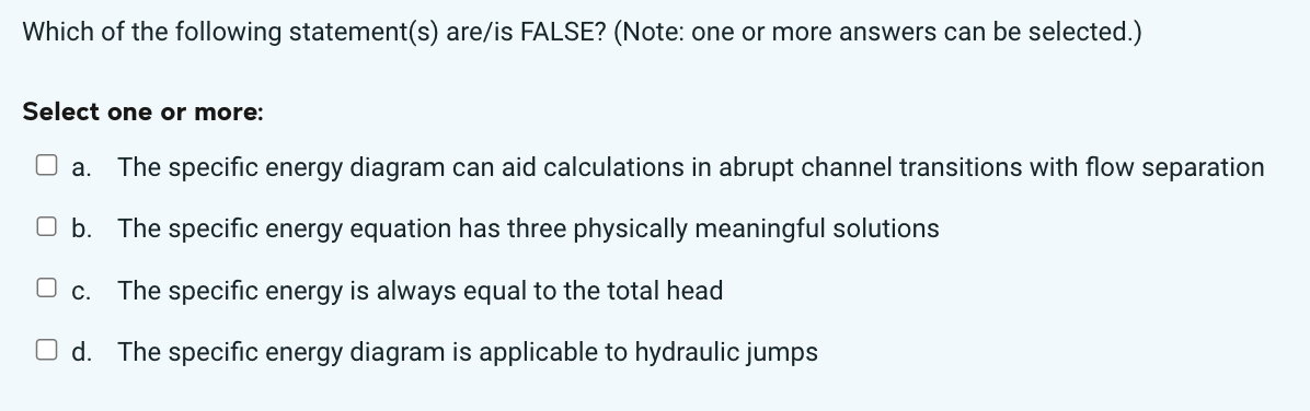 Which of the following statement ( s ) are / is