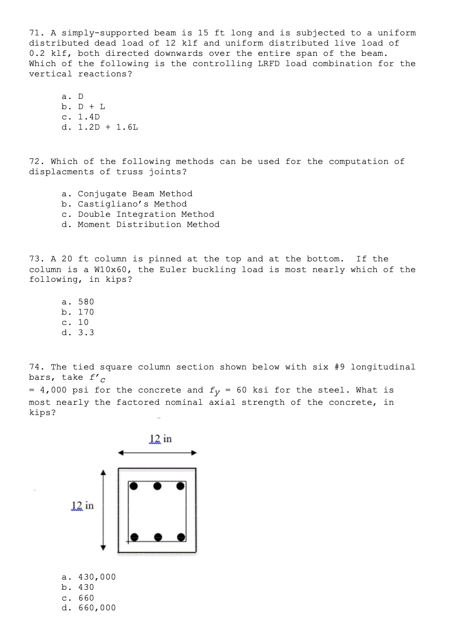 A simply - supported beam is 1 5 f t long and is