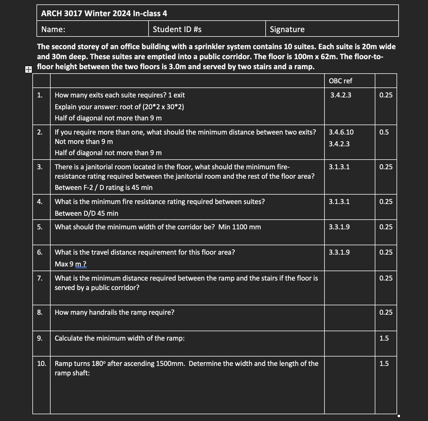 The second storey of an office building with a