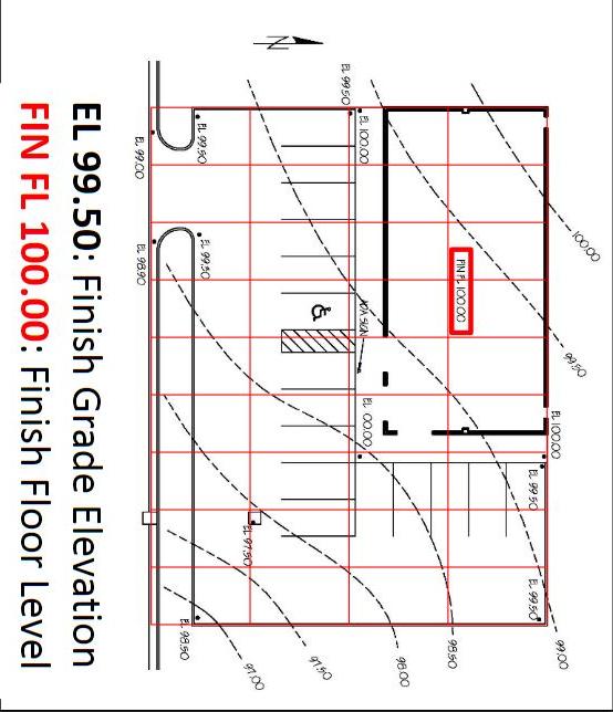 Approximate cut and fill volumes for the grading