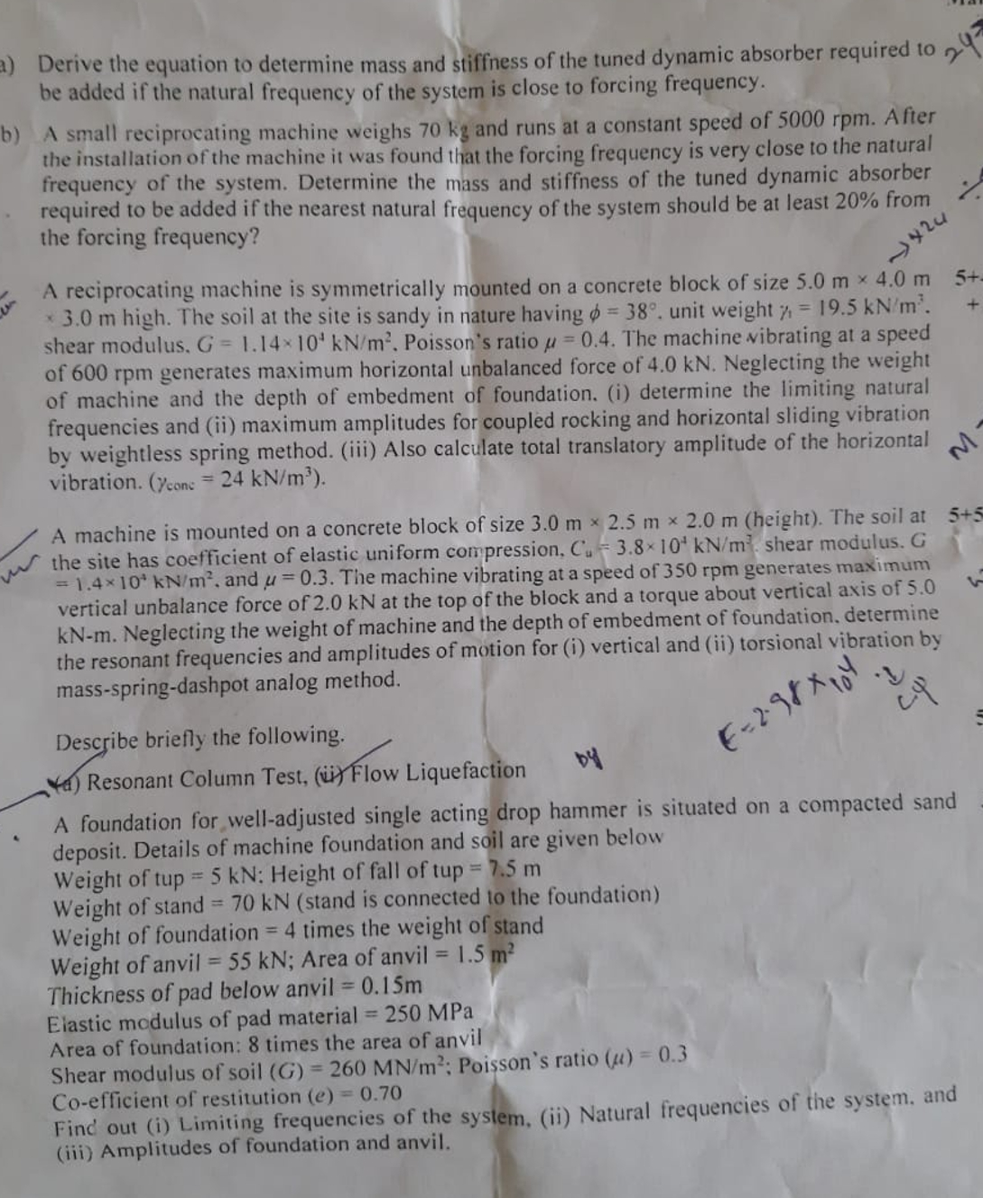 a ) Derive the equation to determine mass and