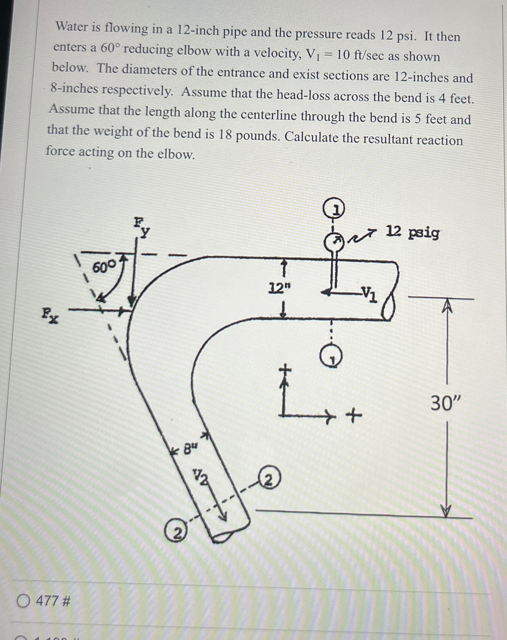 Water is flowing in a 1 2 - inch pipe and the