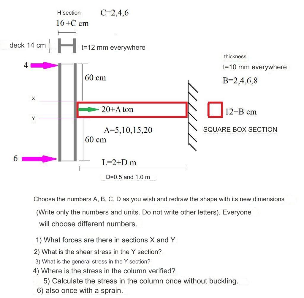Choose the numbers A , B , C , D as you wish and