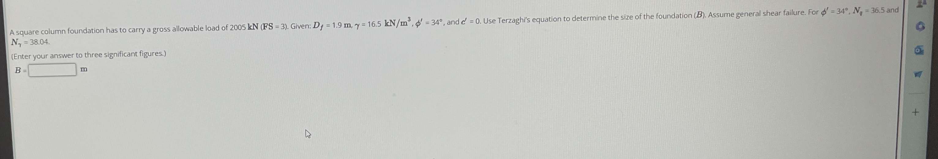N = 3 8 . 0 4 . ( Enter your answer to three