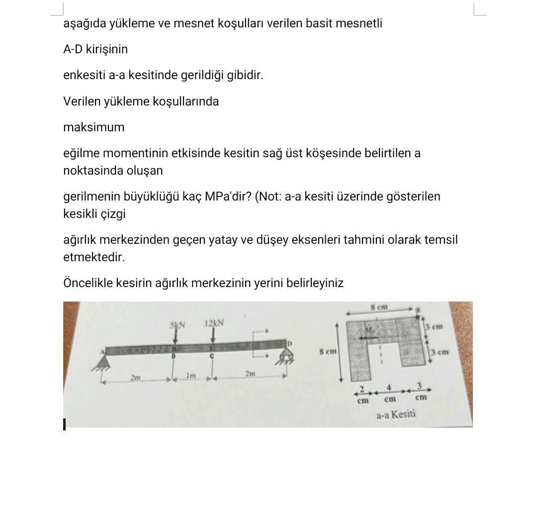 a a da y kleme ve mesnet ko ullar verilen basit