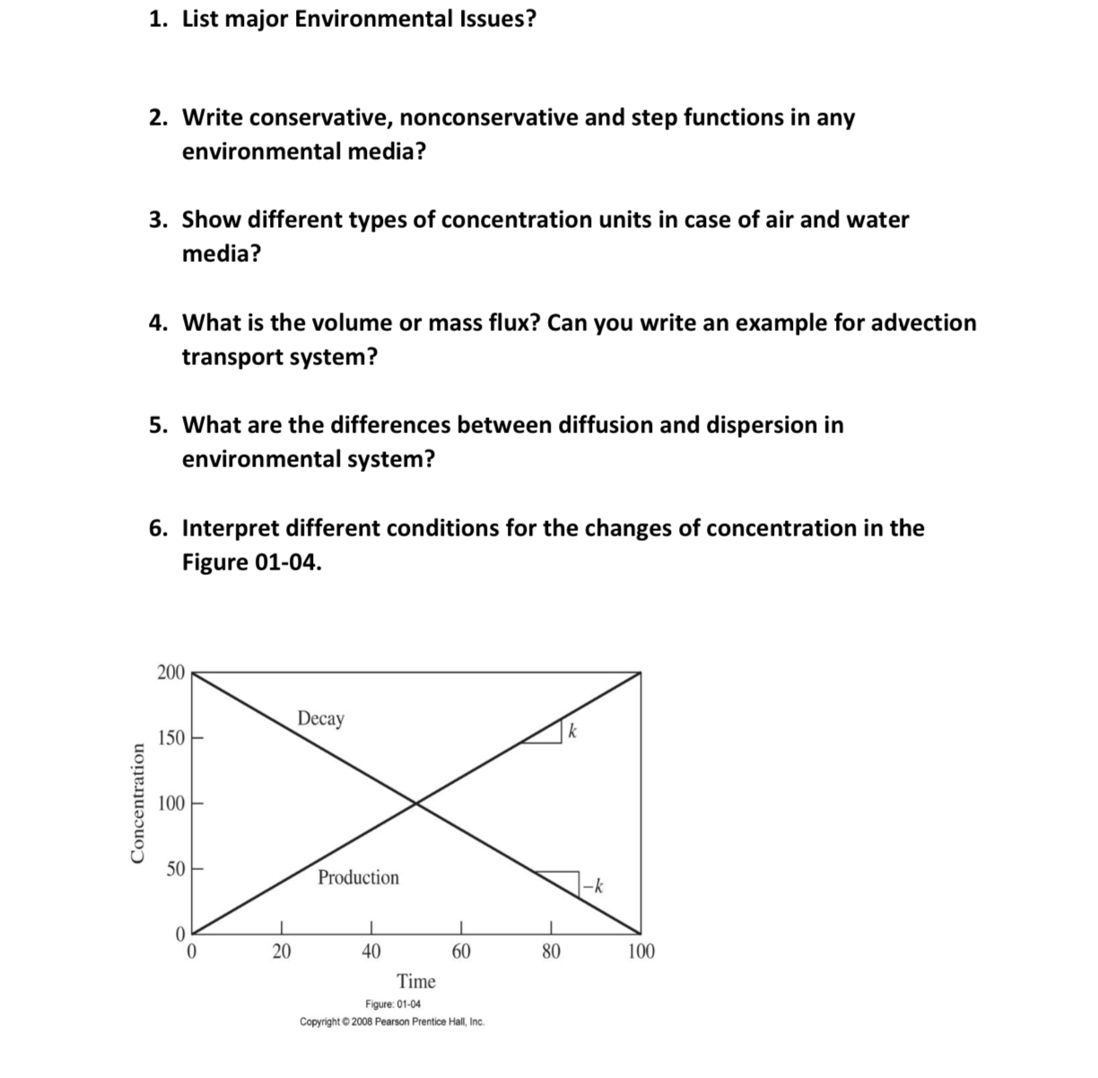 Enviromental Engineeing: Urgent, please solve the