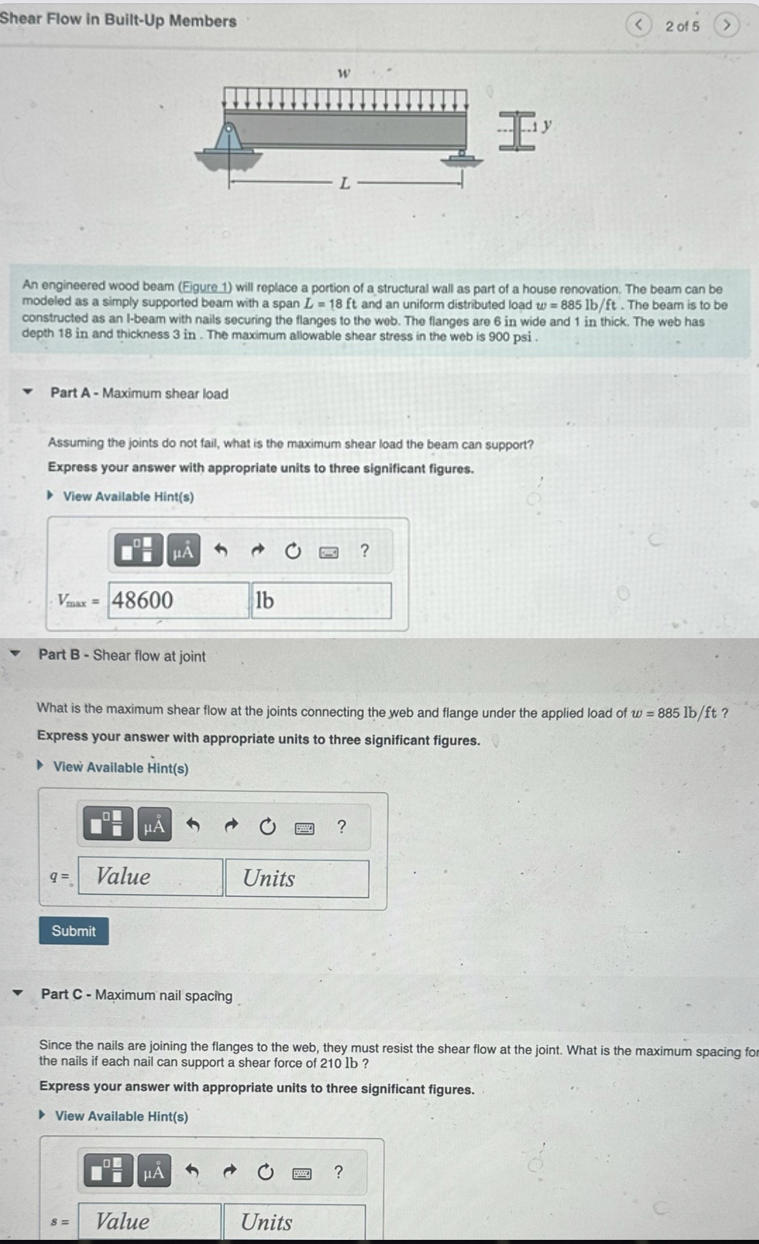 Shear Flow in Built - Up Members 2 of 5 An