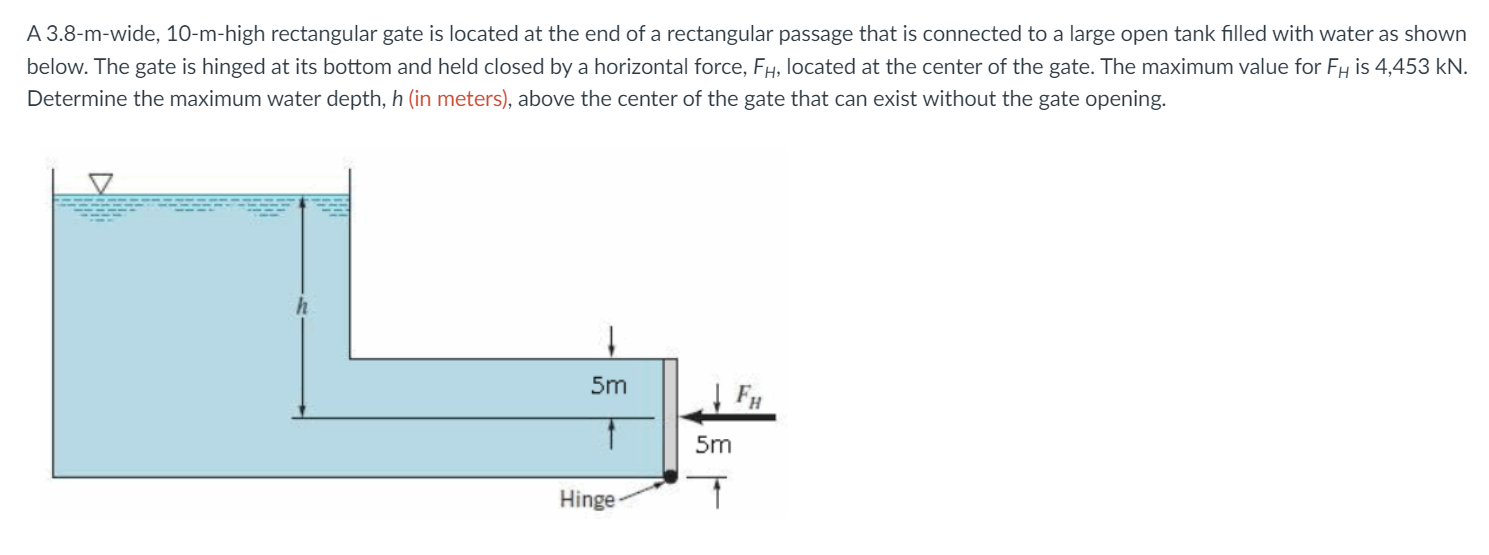A 3 . 8 - m - wide, 1 0 - m - high rectangular
