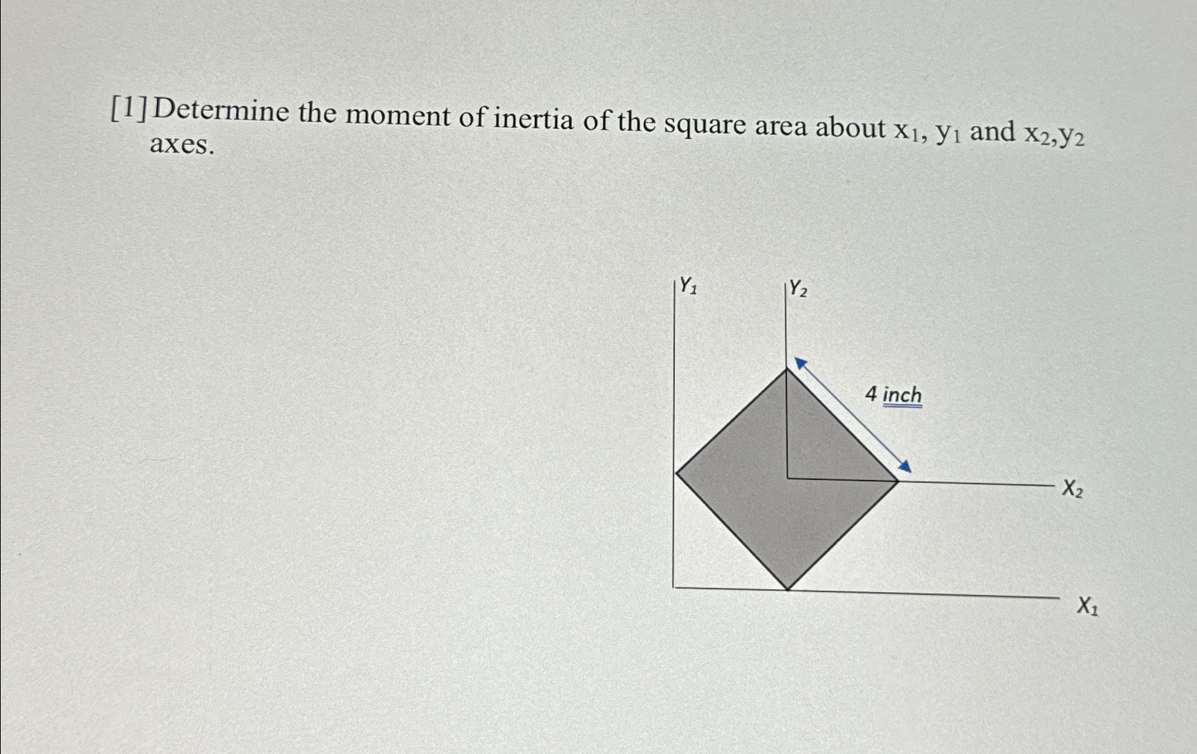 [ 1 ] Determine the moment of inertia of the
