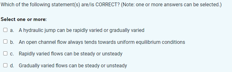 Which of the following statement ( s ) are / is