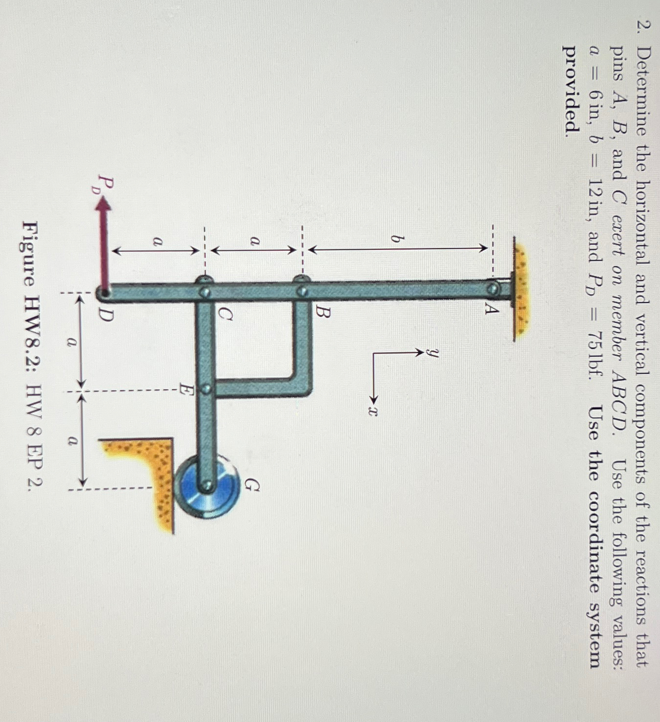 Determine the horizontal and vertical components