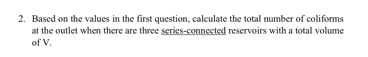 Based on the values in the first question,