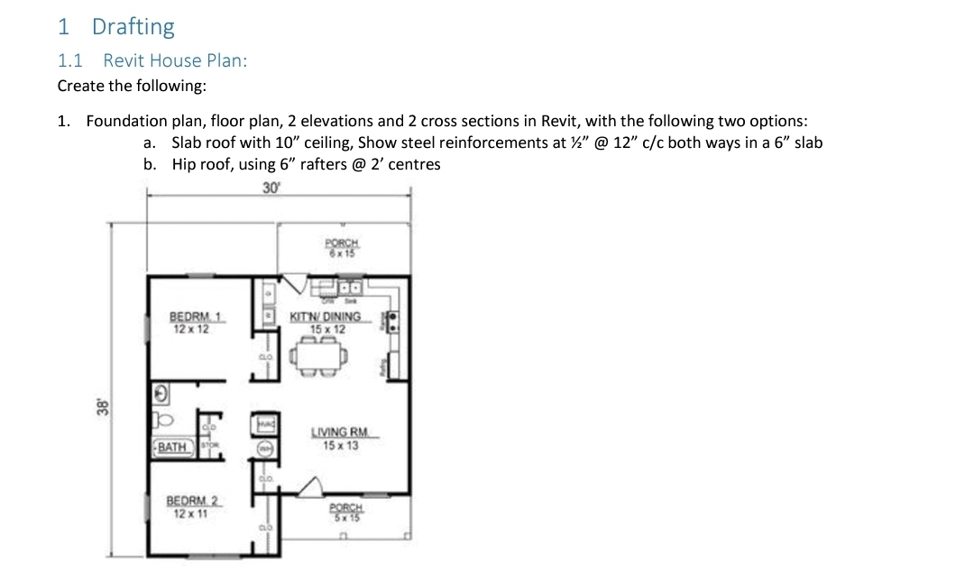 1 Drafting 1 . 1 Revit House Plan: Create the