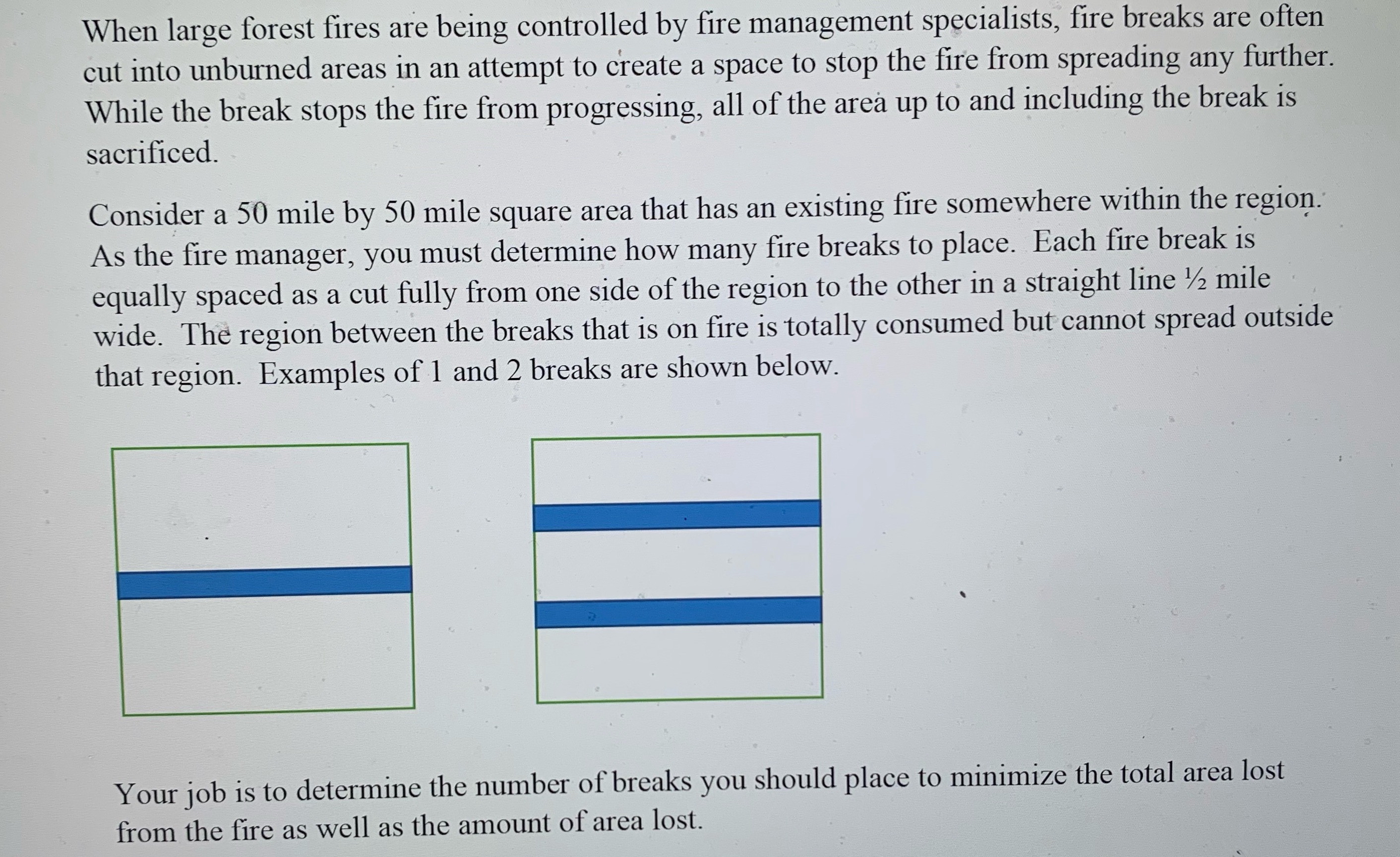 When large forest fires are being controlled by