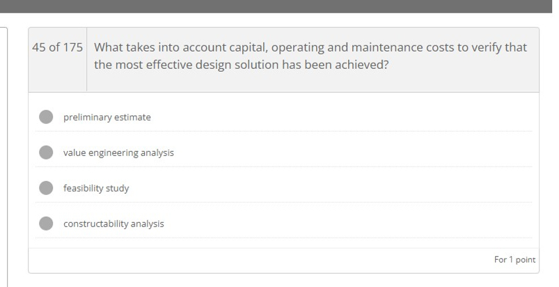 What takes into account capital, operating and