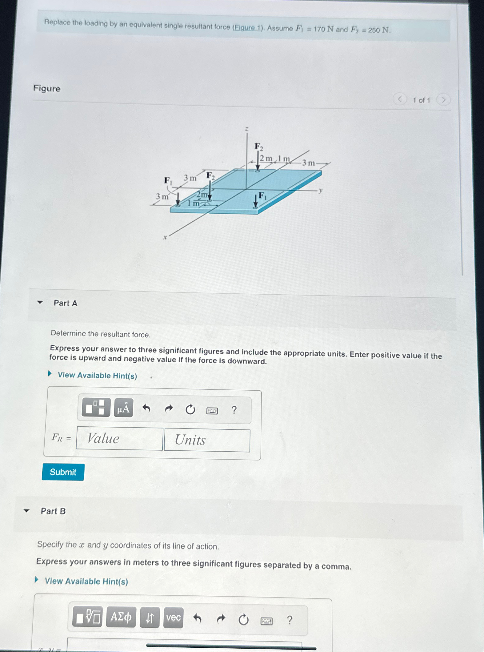 Replace the loading by an equivalent single