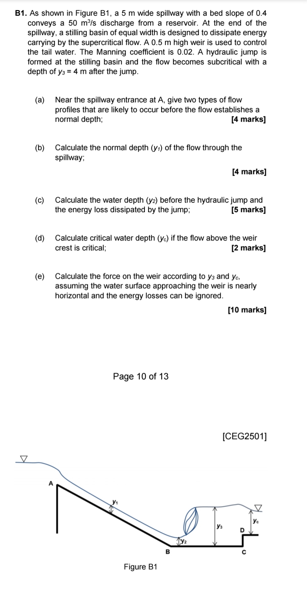 B 1 . As shown in Figure B 1 , a 5 m wide