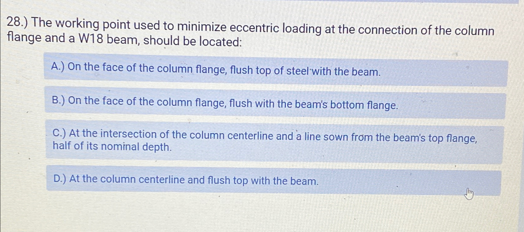 2 8 . ) The working point used to minimize