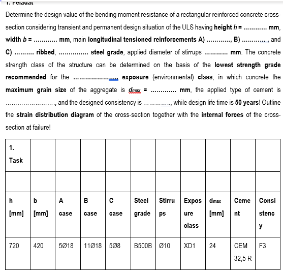 Eurocode is applied in the design. Calculate the