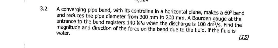 3 . 2 . A converging pipe bend, with its