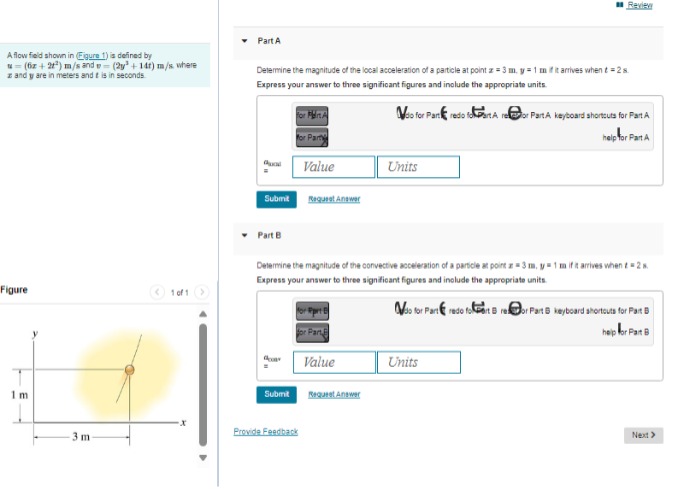 A flow field shown in ( Eigure 1 ) is defined by
