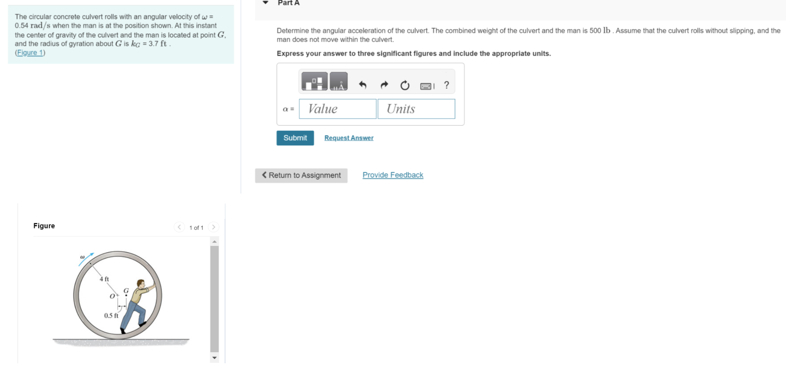 The circular concrete culvert rolls with an