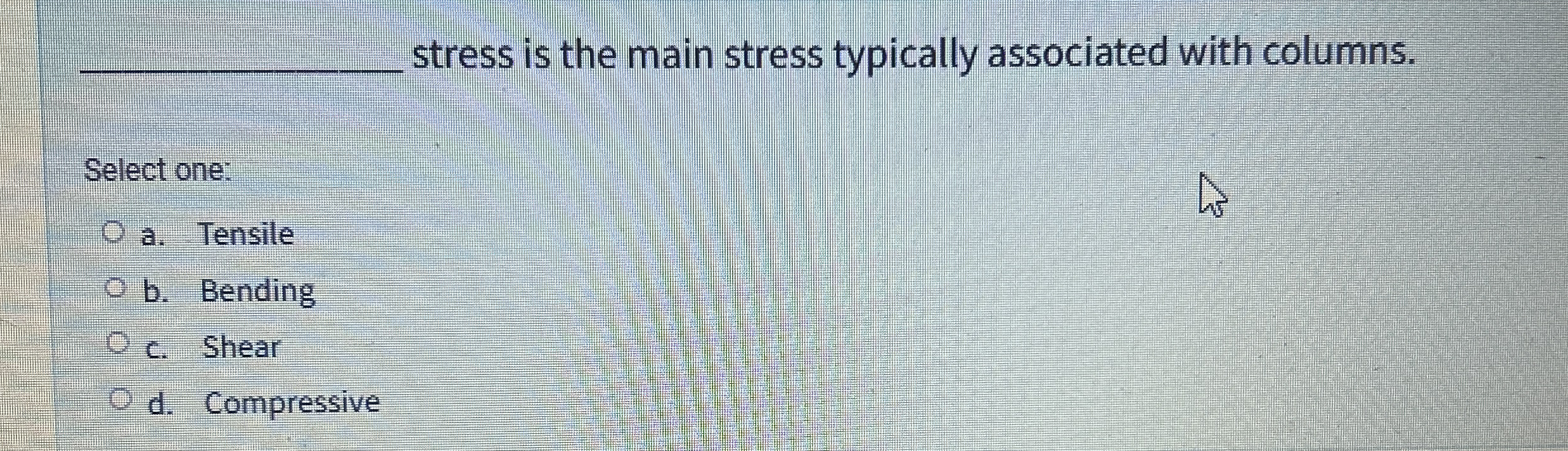 stress is the main stress typically associated